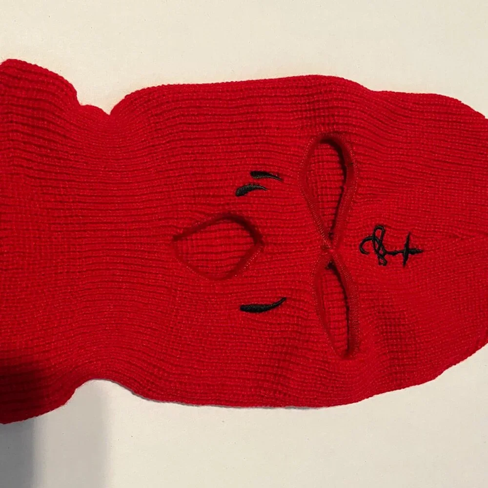 Mens ski mask shiesty balaclava NWOT Lil wayne Red